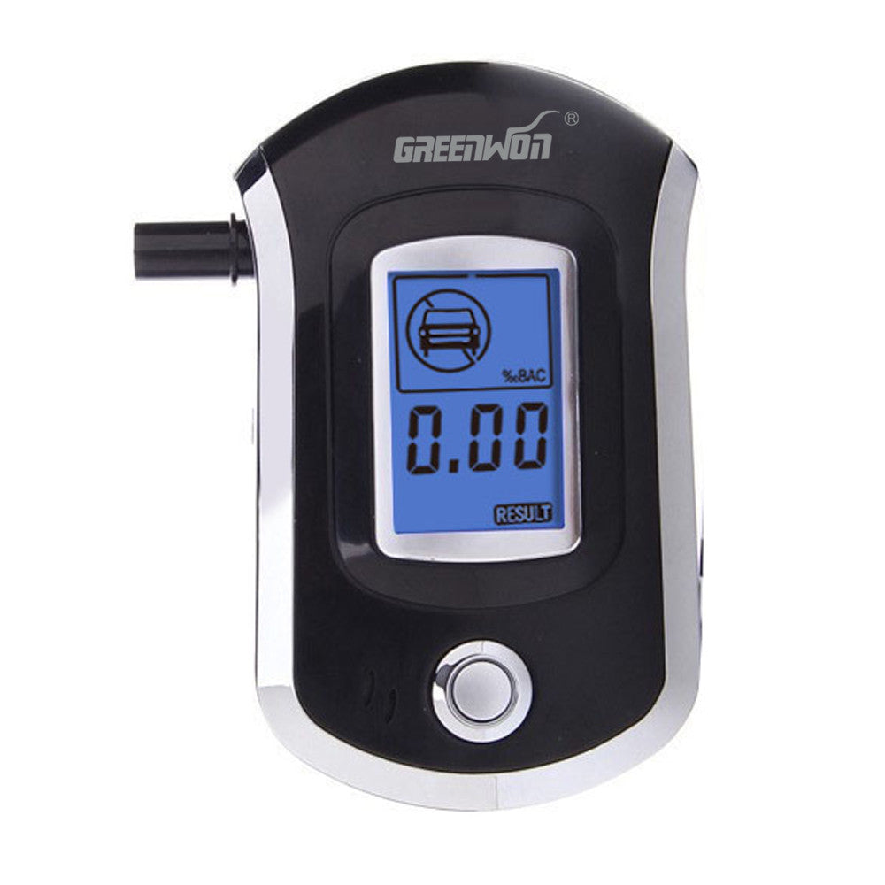 Genuine Professional Police Digital Breath Alcohol Tester Breathalyzer AT6000