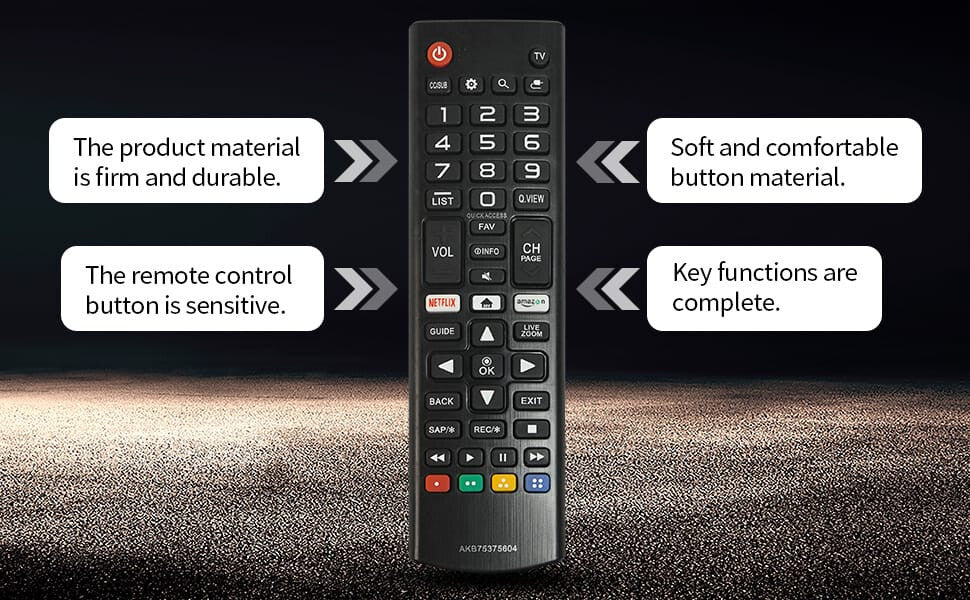 High quality replacement AKB75375604 remote control for LG smart TV models