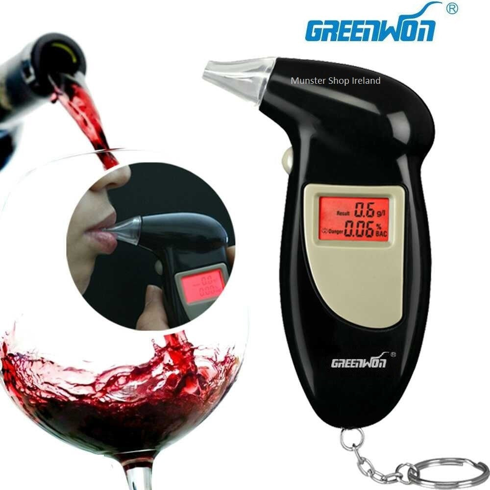 Digital LCD Alcohol Breath Analyzer Breathalyzer Tester Detector Breathalyser