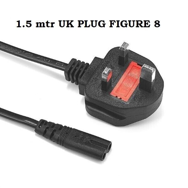 Figure 8 Power Cable UK Plug to C7 Lead for LED TV Samsung LG TV Laptop PS4 PS5