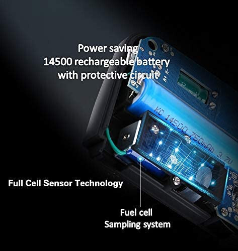Breathalyzer Alcohol Breath  Tester Fuel Cell Sensor High Accuracy