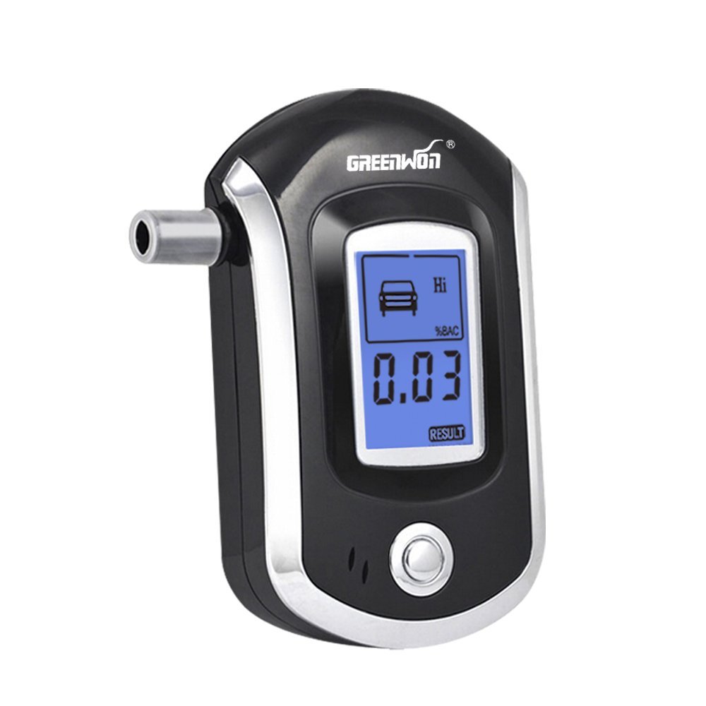 Genuine Professional Police Digital Breath Alcohol Tester Breathalyzer AT6000