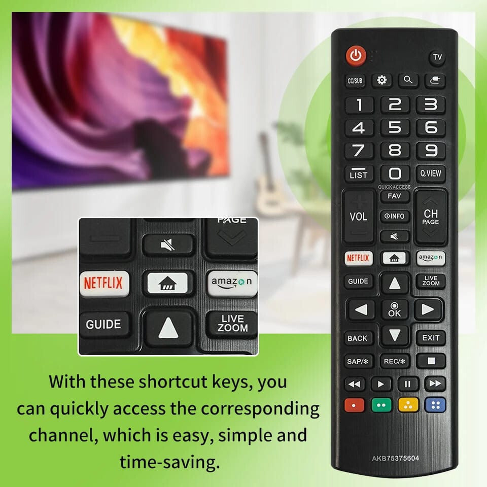 High quality replacement AKB75375604 remote control for LG smart TV models