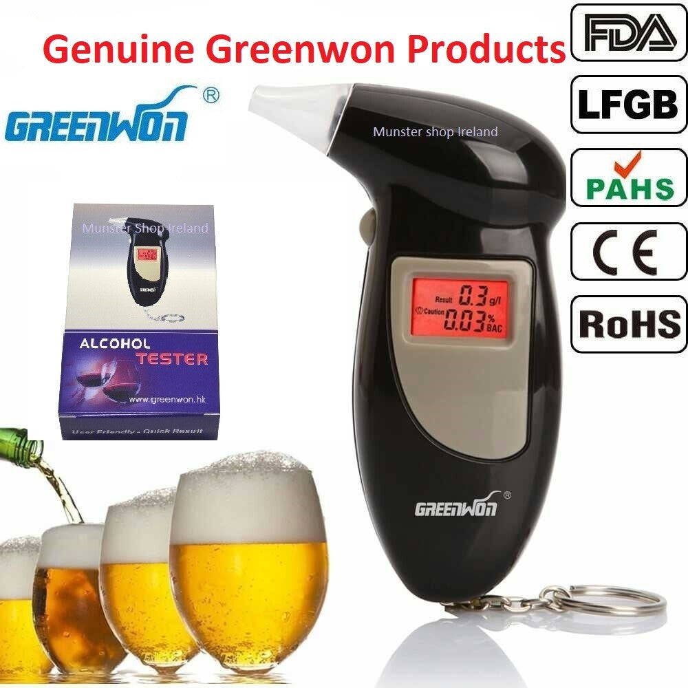 Digital LCD Alcohol Breath Analyzer Breathalyzer Tester Detector Breathalyser