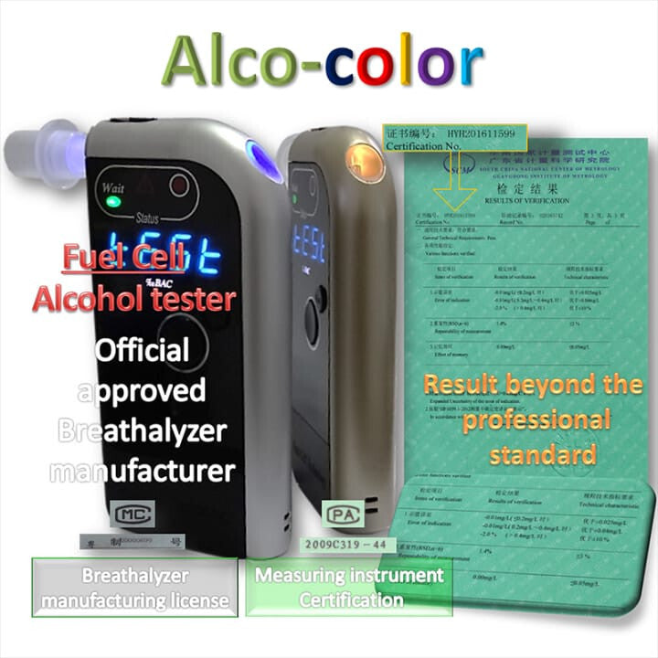 Breathalyzer Alcohol Breath  Tester Fuel Cell Sensor High Accuracy