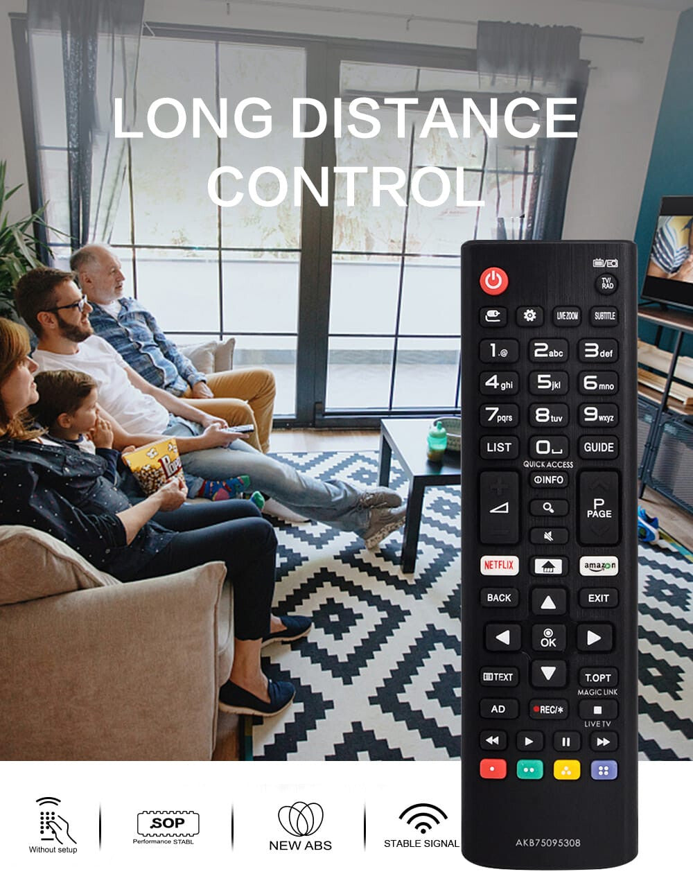 10 X Universal remote control for LG TV Most Models AKB75095308 AKB75375604 