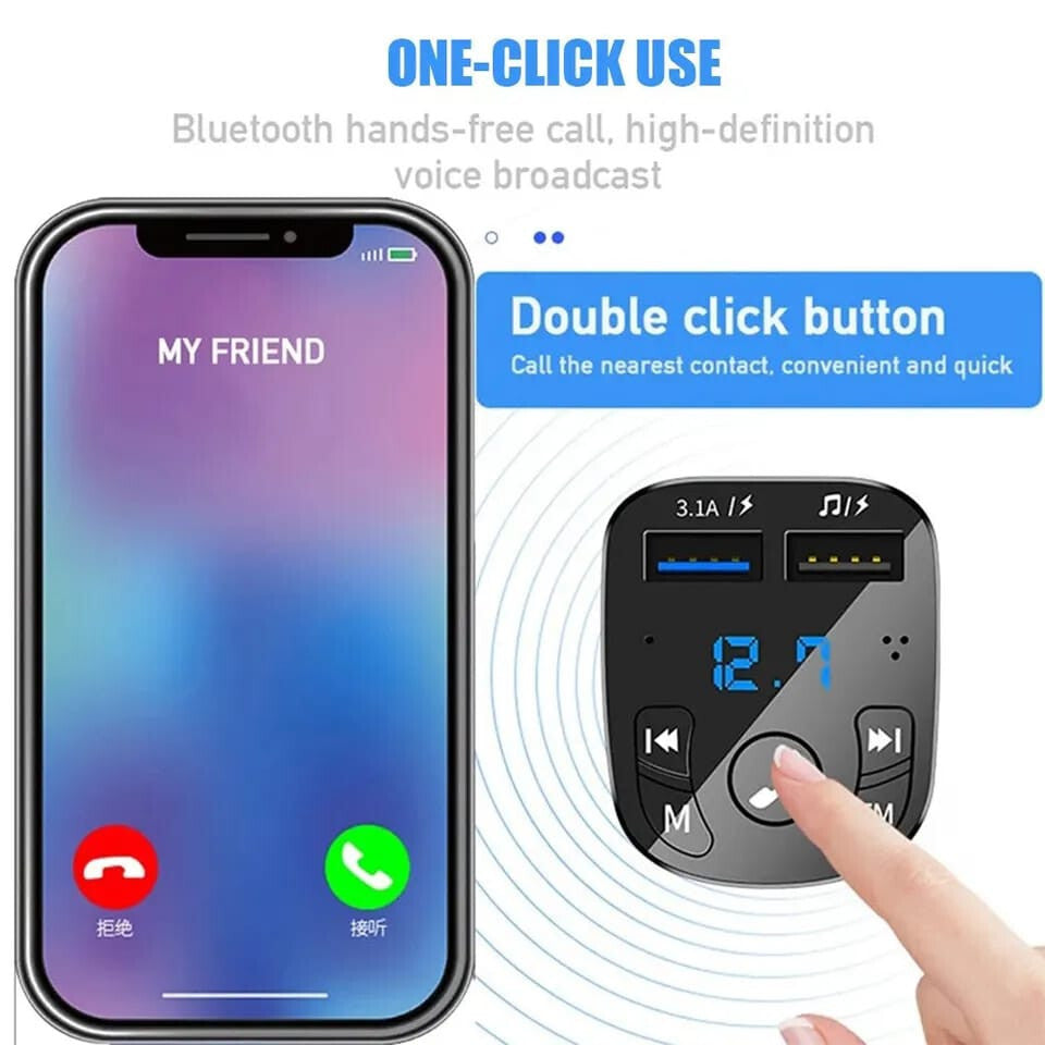 Car MP3 Player Wireless |Car Cigarette Lighter  | FM | Charging Port | USB |